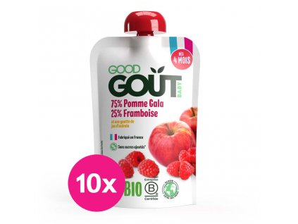 10x GOOD GOUT BIO Jablko s malinou 120 g