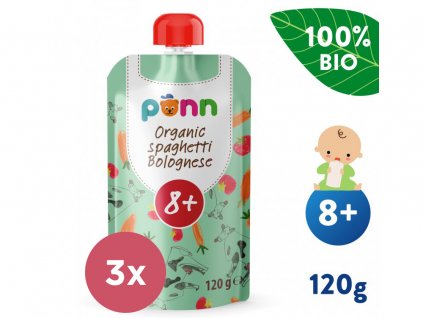 3x SALVEST Põnn BIO Bolonské špagety (120g)