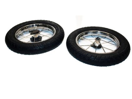 Nafukovacie chrómované koliesko k podvozku Inglesina Comfort Chróm Bike Ardesia pre Vittoriu