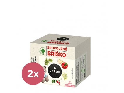 2x LEROS Čaj detský Spokojné bruško 10x2g