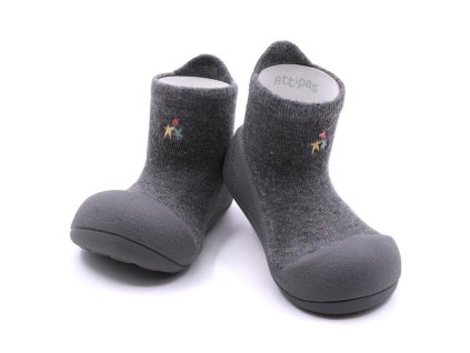 ATTIPAS Topánočky Basic A21BA Charcoal L veľ.21,5, 116-125 mm