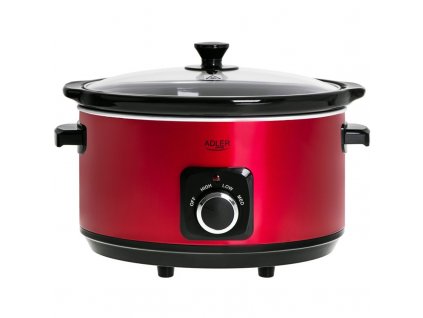 Pomalý varič Adler AD 6413 červený