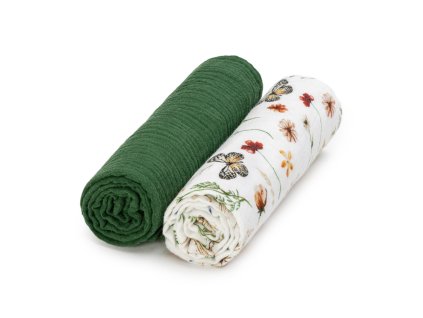 T-TOMI Mušelínové plienky Olive meadow