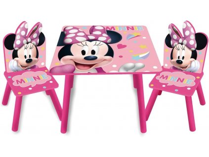 Detský stôl s stoličkami Minnie