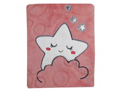 Detská deka Koala Sleeping Star pink - 53830