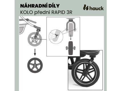 Hauck KOLO predné RAPID 3 BLACK