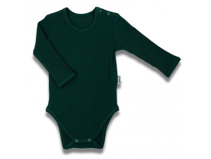 Dojčenské body s dlhým rukávom Nicol Bambi zelená, 86 (12-18m) - 53953