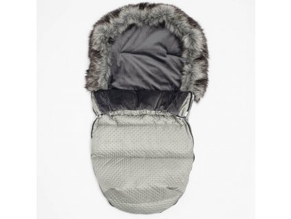 Zimný fusak New Baby Lux Fleece grey - 53455