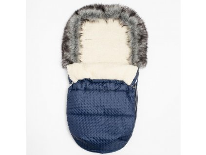 Zimný fusak New Baby Lux Wool blue - 53458