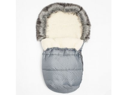 Zimný fusak New Baby Lux Wool graphite - 53468