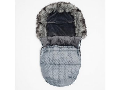 Zimný fusak New Baby Lux Fleece graphite - 53469
