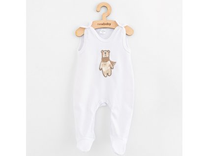 Dojčenské bavlnené dupačky New Baby Polar Bear, 62 (3-6m) - 53297
