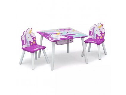 Detský stôl so stoličkami Unicorn