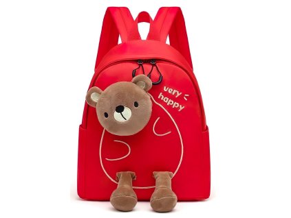 DBBH1336AAA detsky batoh medvidek cerveny