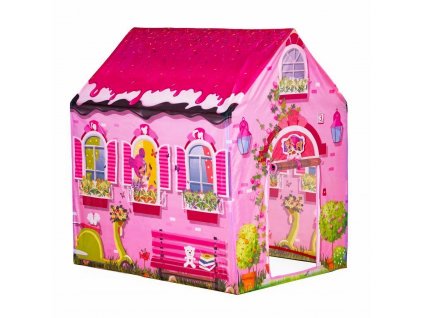 Detský hrací domček Ružový pestrý