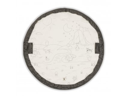 Hauck 2-v-1 Hracia deka a úložný vak Play N Tidy Dark Grey