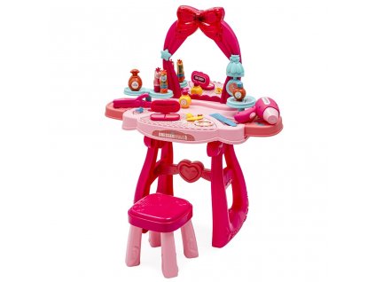 Detský toaletný stolík s hudbou a stoličkou BABY MIX - 53368