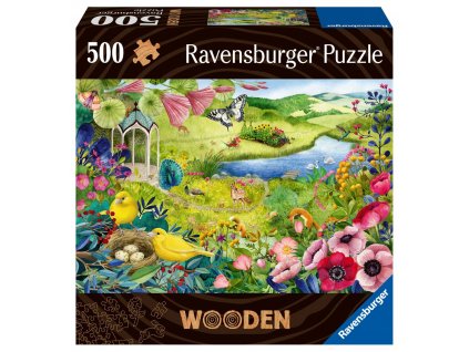 Drevené puzzle Divoká záhrada 500 dielikov