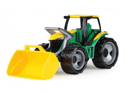 Traktor sa lyžicu zeleno žltý