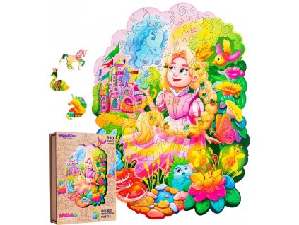 DREVENÉ FAREBNÉ PUZZLE - Amelia Princess of Magic