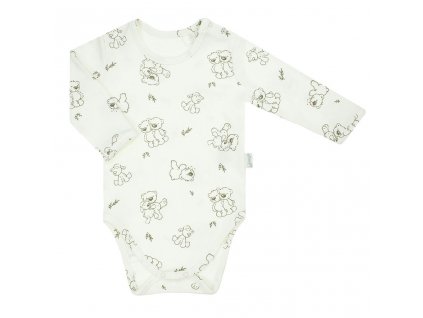 Dojčenské body s dlhým rukávom Nicol Olaf, 68 (4-6m) - 54812