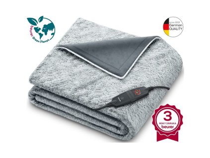 Vyhrievacia deka BEURER HD 75 Nordic Grey Green Planet