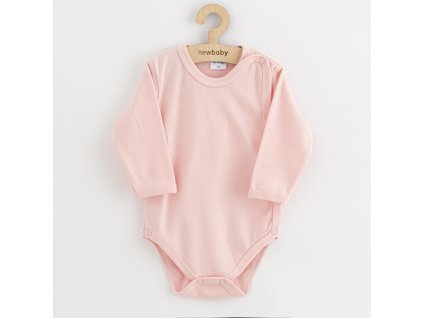 Dojčenské body celorozopínacie New Baby Classic II svetlo ružové, 62 (3-6m) - 54464