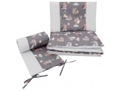 EKO Sada do postieľka bavlnená potlačená 120x90 cm KPO-07-3-SLEEPING-BEAR