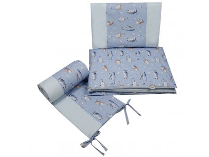 EKO Sada do postieľka bavlnená potlačená 120x90 cm KPO-07-3-HELICOPTER