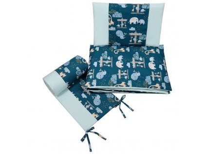 EKO Sada do postieľka bavlnená potlačená 120x90 cm KPO-07-3-AMUSEMENT-PARK