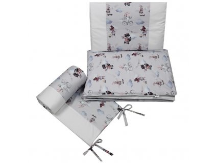 EKO Sada do postieľka bavlnená potlačená 120x90 cm KPO-07-3-PLAY-WORLD