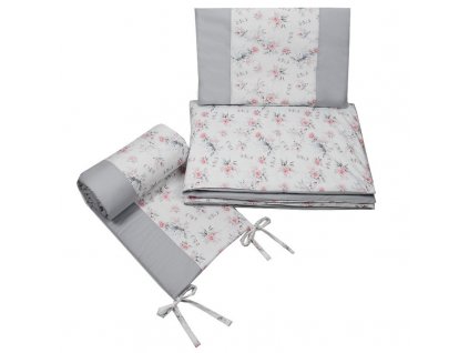 EKO Sada do postieľka bavlnená potlačená 120x90 cm KPO-07-3-ROSES-EKO