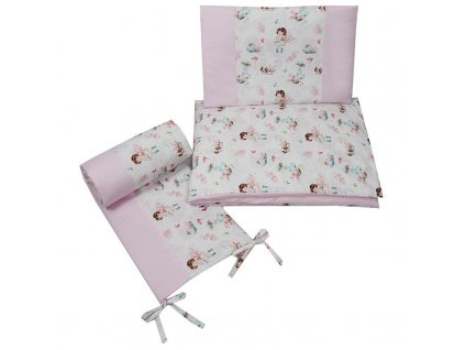 EKO Sada do postieľka bavlnená potlačená 120x90 cm KPO-07-3-GIRL