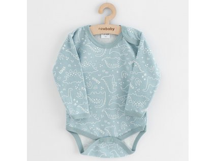 Dojčenské body New Baby Classic II dino mätový, 74 (6-9m) - 54368