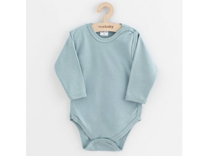 Dojčenské body celorozopínacie New Baby Classic II tmavo mätové, 56 (0-3m) - 54453