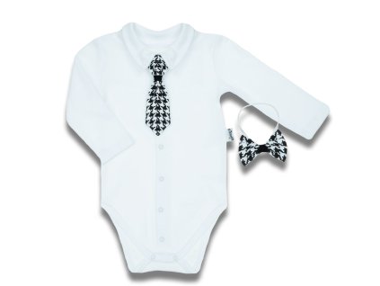 Dojčenské bavlnené body s bočným zapínaním II Nicol Viki, 62 (3-6m) - 55249