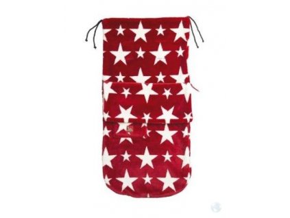 BuggySnuggle Fusak Fur Red/White Stars