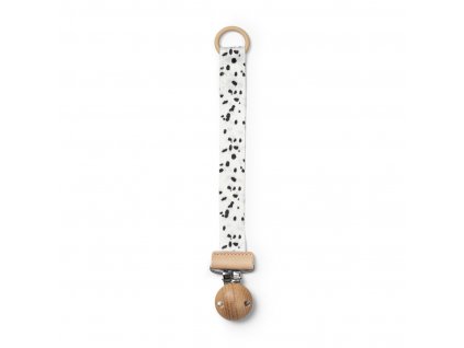 ed ss24 Pacifier Clip wood dalmatians dots