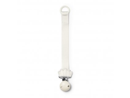 ed ss24 Pacifier Clip wood Vanilla White