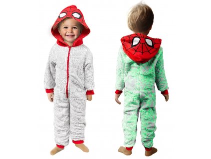 Detské svietiace pyžamo Spiderman so sieťou 110-116 M