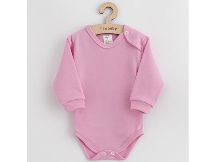 Dojčenské bavlnené body New Baby ružová, 62 (3-6m) - 54696