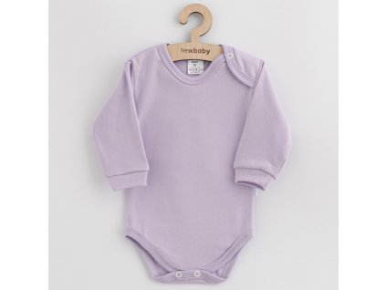 Dojčenské bavlnené body New Baby fialová, 68 (4-6m) - 54703