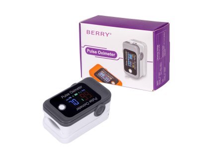 BERRY BM1000C  Pulzný oximeter s bluetooth, šedý