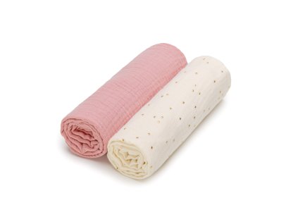 T-TOMI Mušelínové plienky Rose sparkle