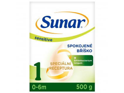 SUNAR Sensitive 1 Mlieko počiatočné 500 g, 0m+