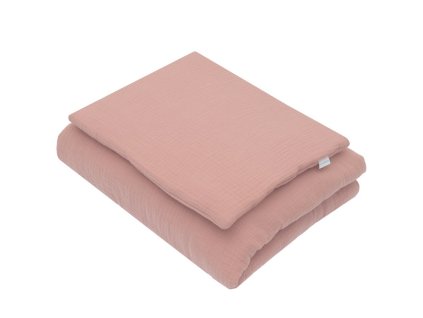 Mušelínový set s výplňou New Baby 80x70 cm ružový - 55570