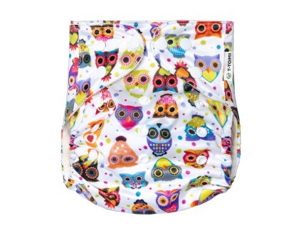 T-TOMI Vrecková plienka (typ AIO) - patentky Owl friends