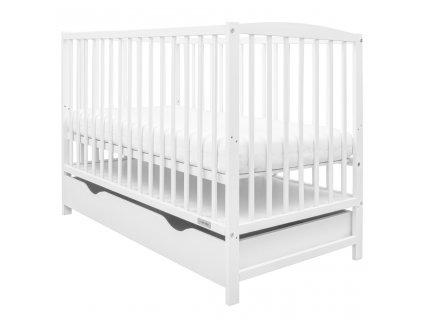 Detská postieľka so šuplíkom New Baby LILLY biela - 55270