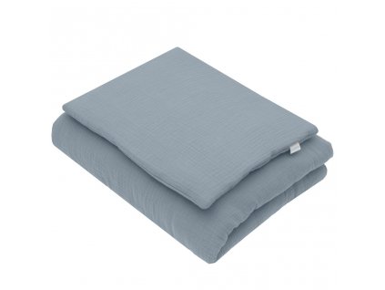 Mušelínový set s výplňou New Baby 80x70 cm modrý - 55569