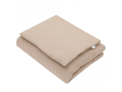 Mušelínový set s výplňou New Baby 80x70 cm béžový - 55572